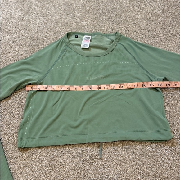 Gymshark Breeze Lightweight Seamless Long Sleeve Crop Top Medium - Picture 7 of 8
